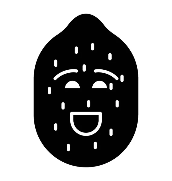 Visage de pomme de terre souriant — Image vectorielle