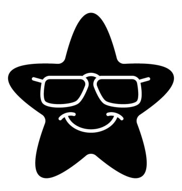 Güneş gözlüğü yıldız yüz