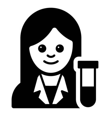 Kadın bilim adamı vektör