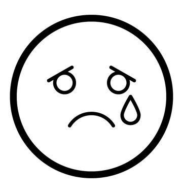 Cry yüz emoji