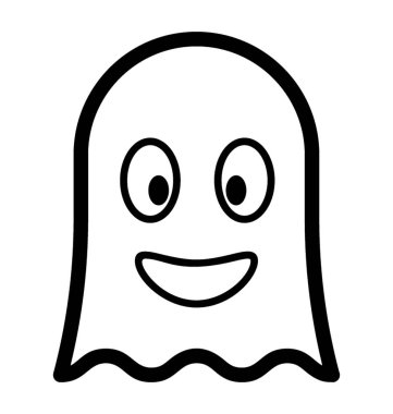 Smiley hayalet emoji