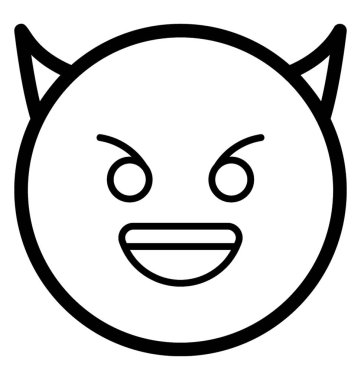 Şeytan yüz emoji