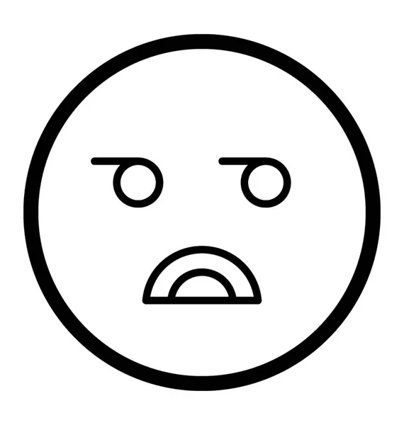 Sad Face Emoji — Stock Vector