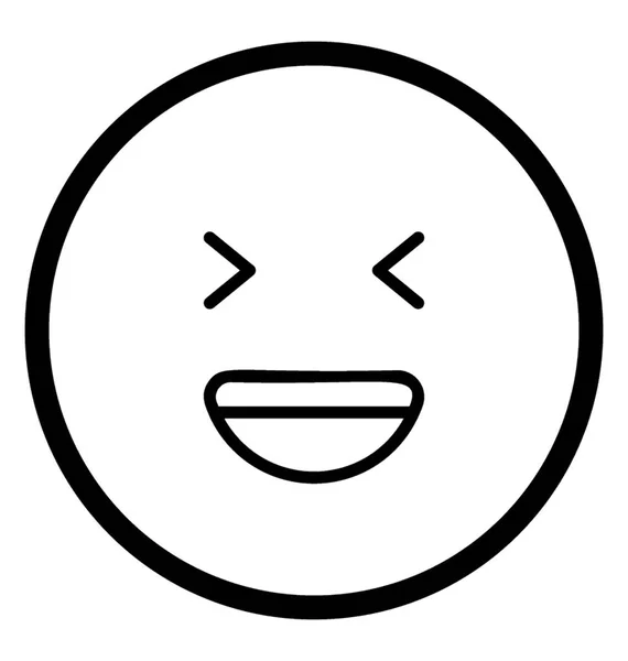 Emoji wajah bahagia - Stok Vektor