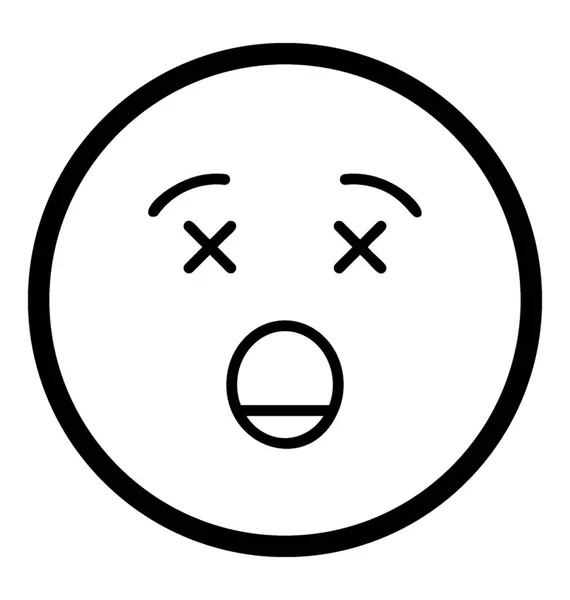 Dizzy Face Emoji — Vector de stoc