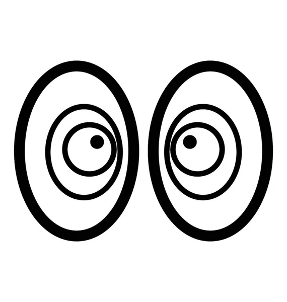 Κοιτώντας τα μάτια emoji — Διανυσματικό Αρχείο