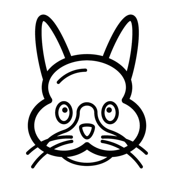 Cara de conejo Emoji — Archivo Imágenes Vectoriales