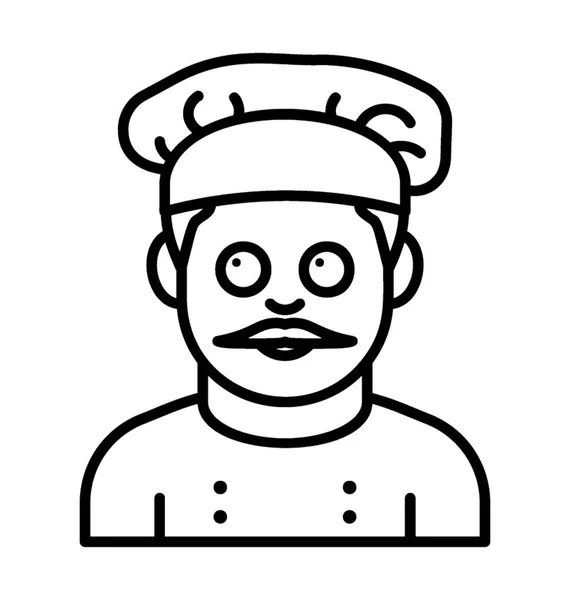 Chef vecteur masculin — Image vectorielle