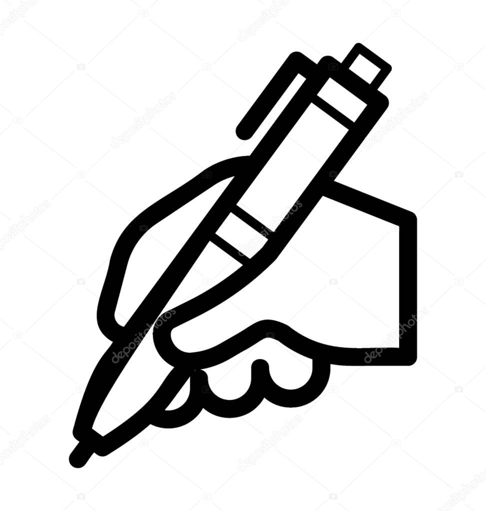 Writing Hand Vector