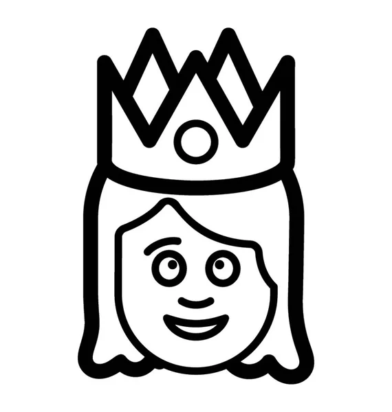 Queen Avatar Vector — Stock Vector