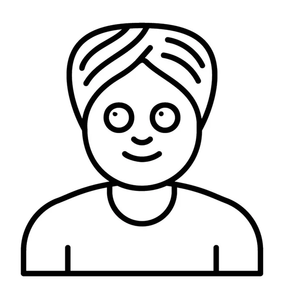 Sikh AVATAR Vector — Vector de stock