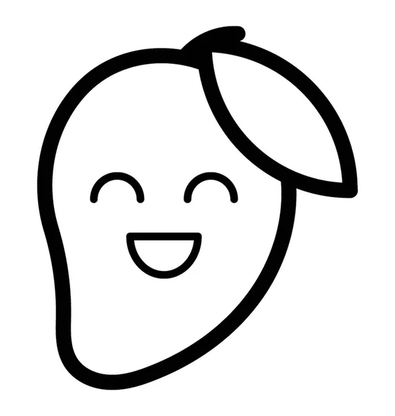 Vector Emoji de mango — Vector de stock