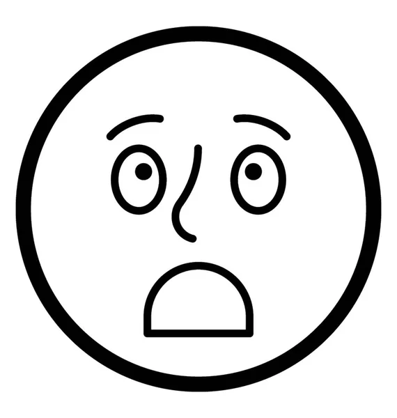 Emoji Vector stupéfait — Image vectorielle