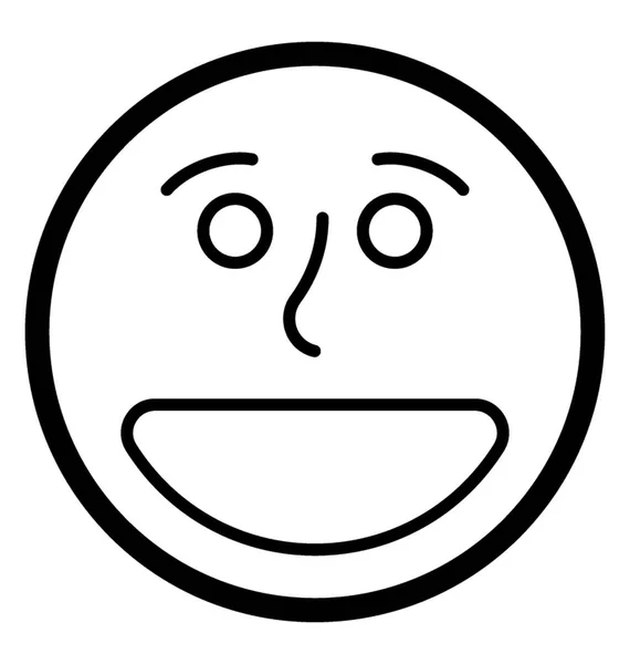 Gülen emoji vector — Stok Vektör