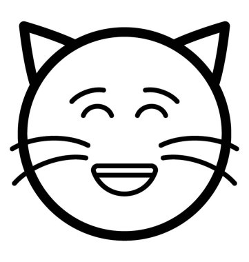 Gülümseyen kedi yüz