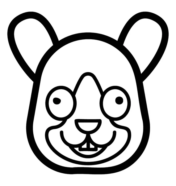 クマの顔絵文字 — ストックベクタ