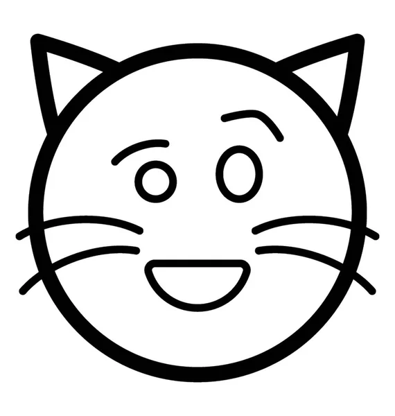 Укороче кішка обличчя — стоковий вектор