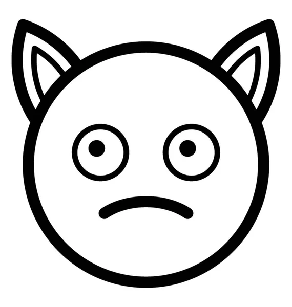 Djävul Face Emoji — Stock vektor