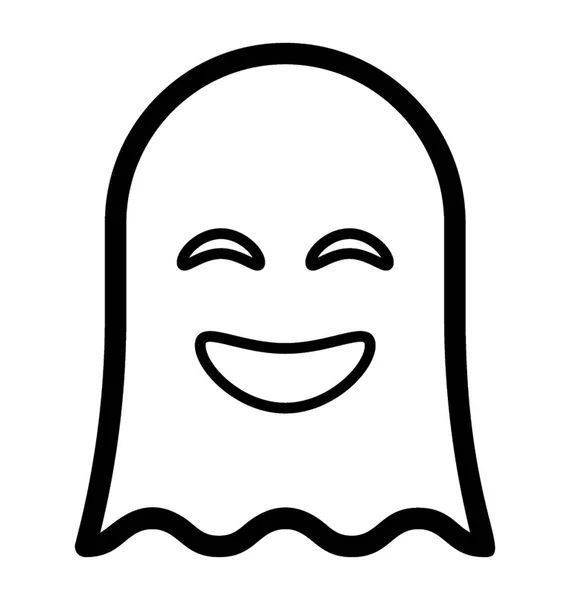 Smiley visage fantôme — Image vectorielle
