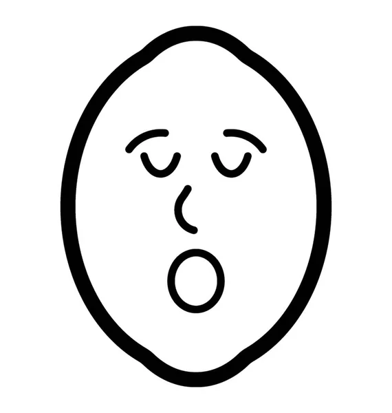 Verbaasde citroen gezicht — Stockvector