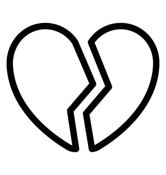Σπασμένη καρδιά διάνυσμα — Διανυσματικό Αρχείο