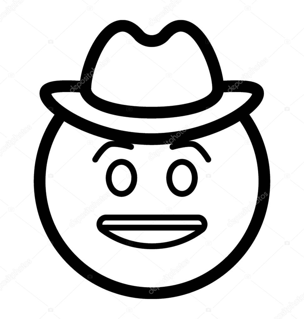 white hat emoji