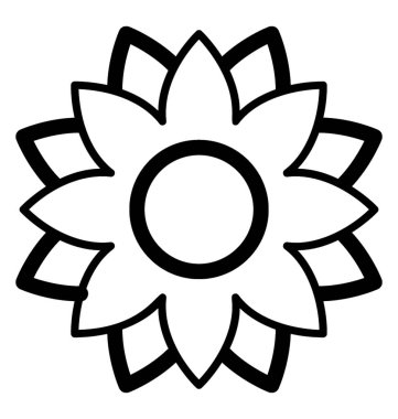 Sevimli ayçiçeği vektör