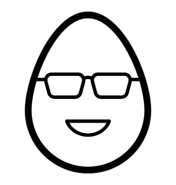 Güneş gözlüğü yumurta emoji