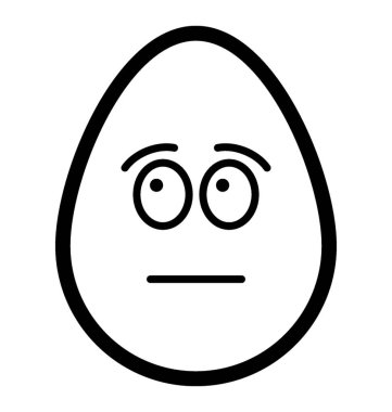 Emotionless yumurta emoji