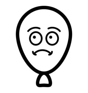 Üzücü balon emoji