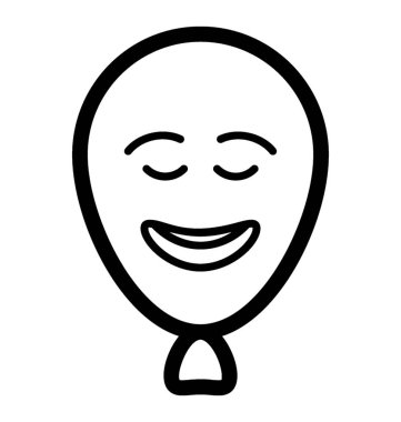 Mutlu balon yüz