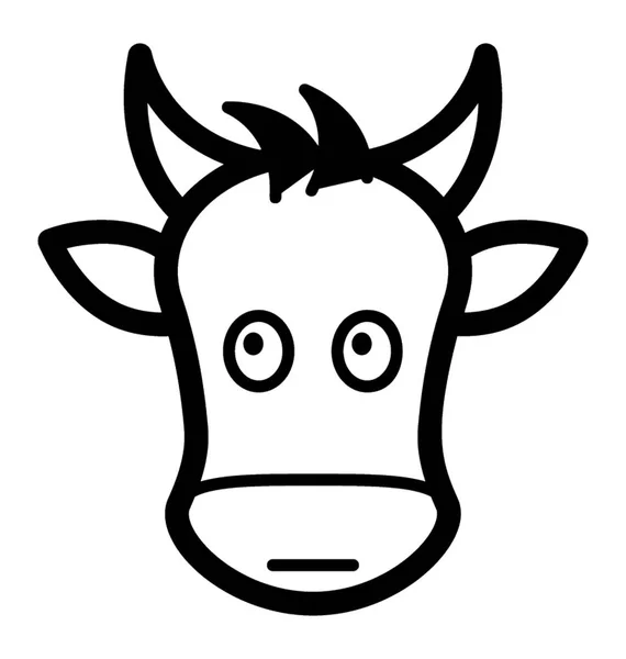 Buffle Visage Emoji — Image vectorielle