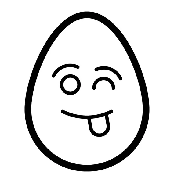 Winking Eye Egg — Stockvector