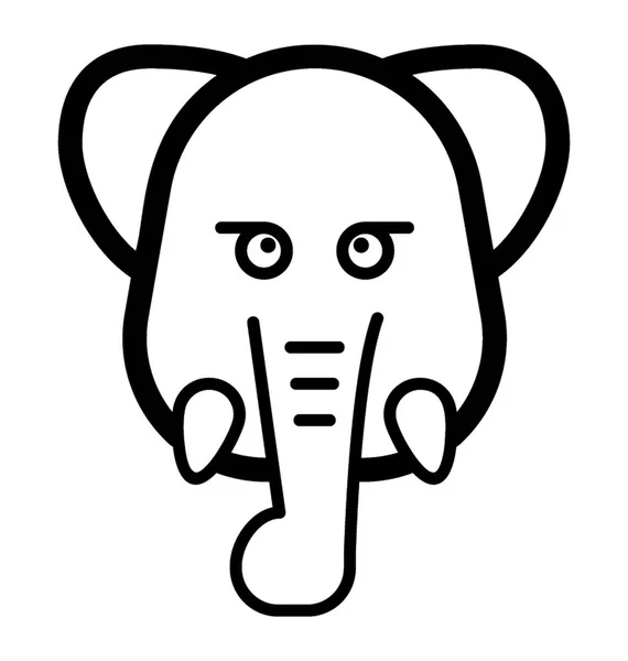 Симпатичный слон — стоковый вектор