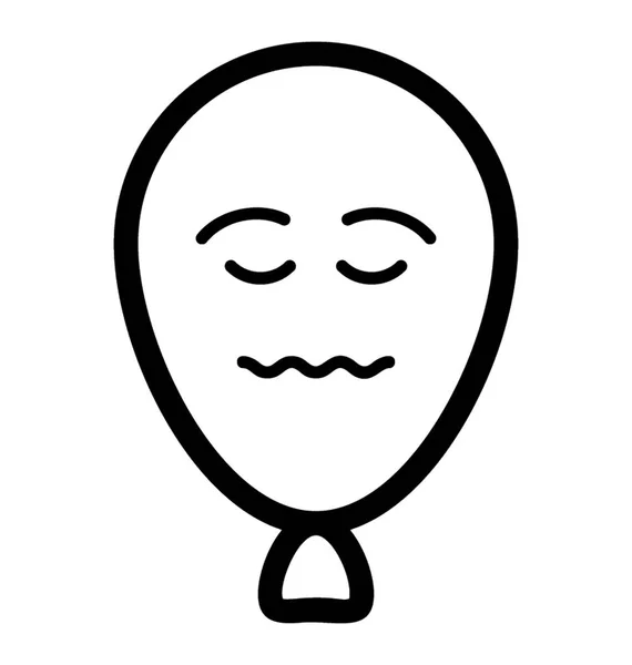 Emotieloze ballon Emoji — Stockvector