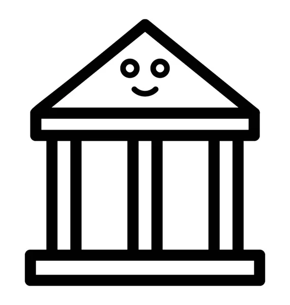 Banco de construcción Emoticon — Archivo Imágenes Vectoriales