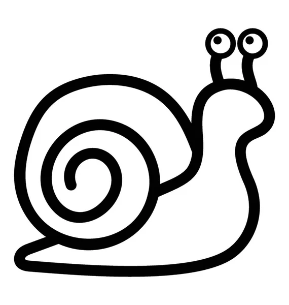 Escargot mignon Emoji — Image vectorielle