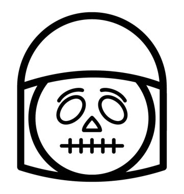 Korkutucu hayalet yüz