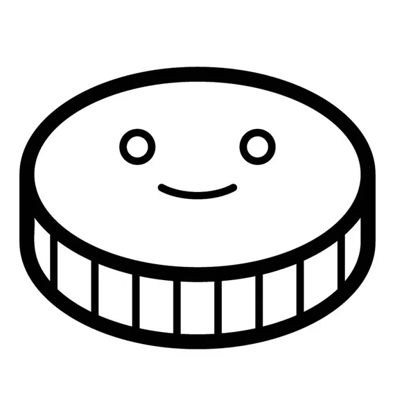 Emoji rosto sorridente — Vetor de Stock