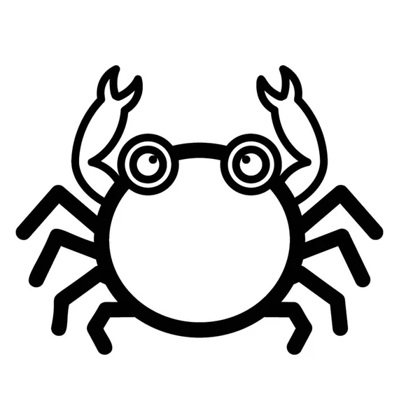 Emoji de cangrejo acuático — Archivo Imágenes Vectoriales