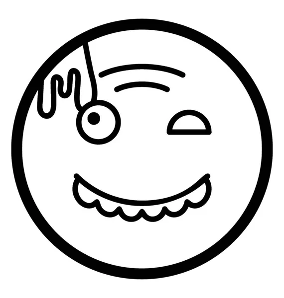 Winky smiley face — Stock vektor