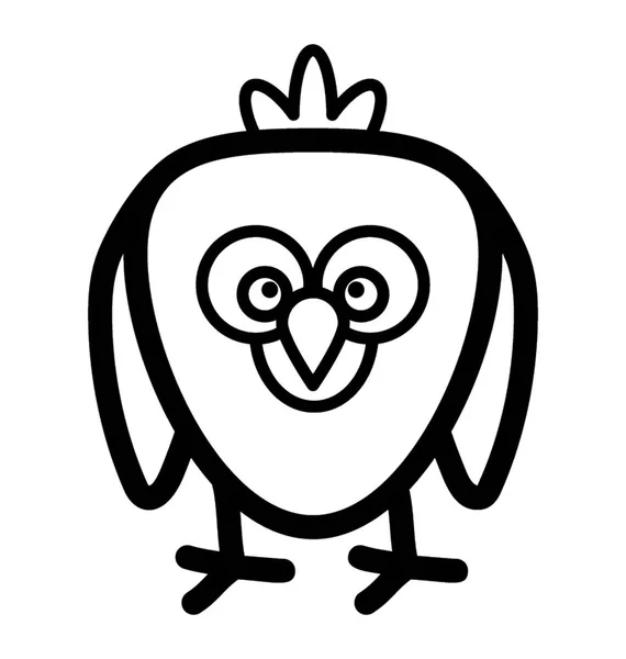 Pájaro enojado Emoji — Archivo Imágenes Vectoriales