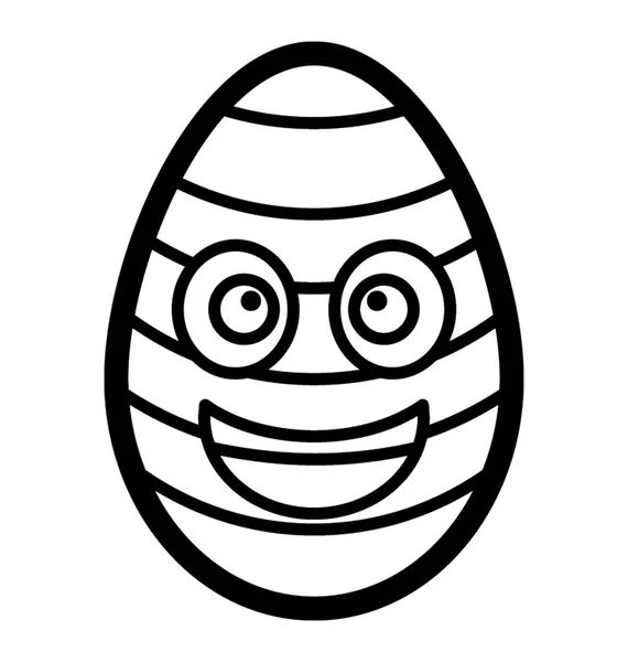 Mutlu yumurta Smiley — Stok Vektör