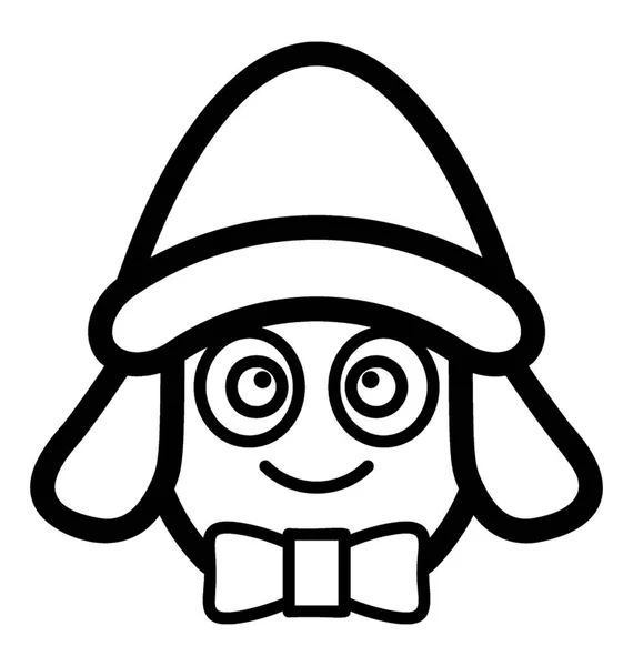 Garçon d'hiver Emoji — Image vectorielle