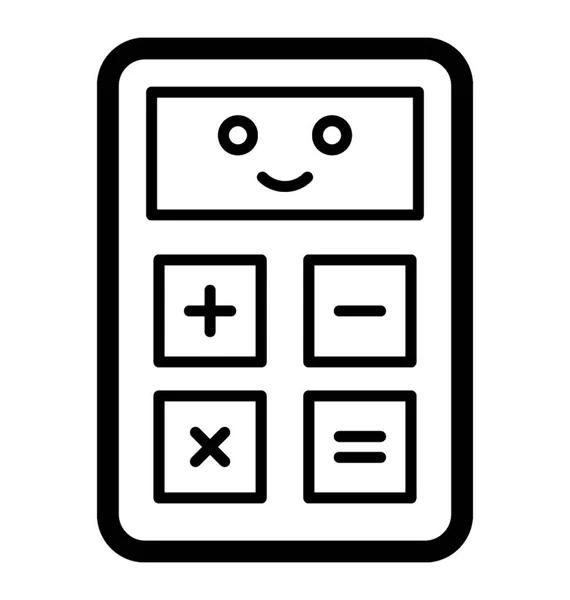 Calculatrice Happy Emoji — Image vectorielle
