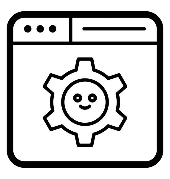 Configuração Web Emoji — Vetor de Stock