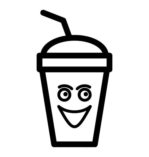 Afhaal drankje Emoji — Stockvector