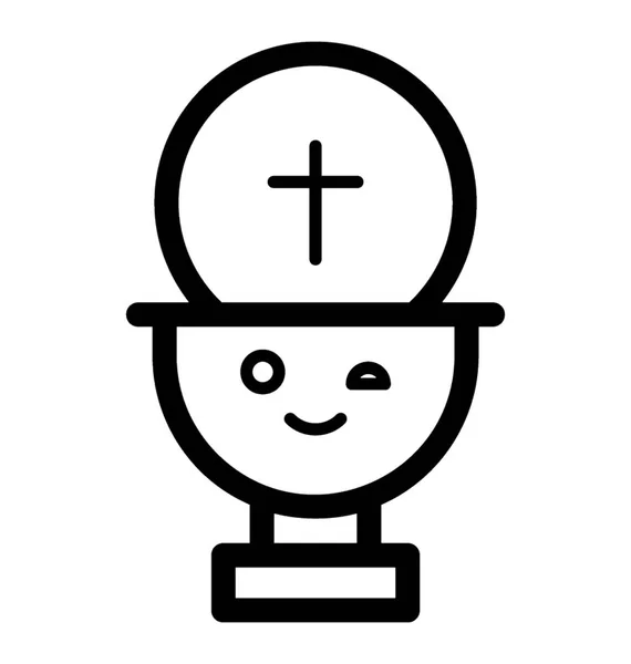 Heiliger Grabstein-Emoji — Stockvektor