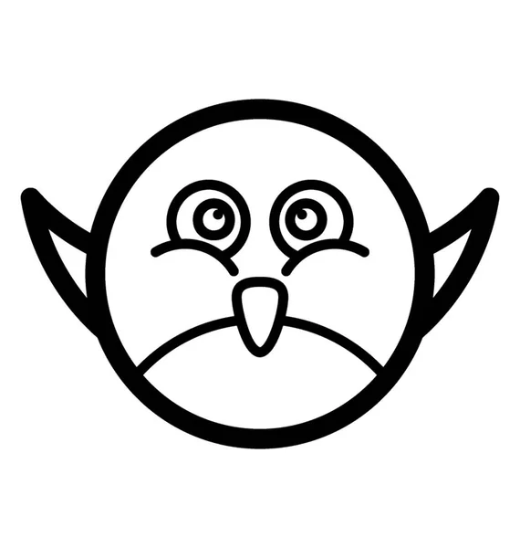 Repülő madár Emoji — Stock Vector