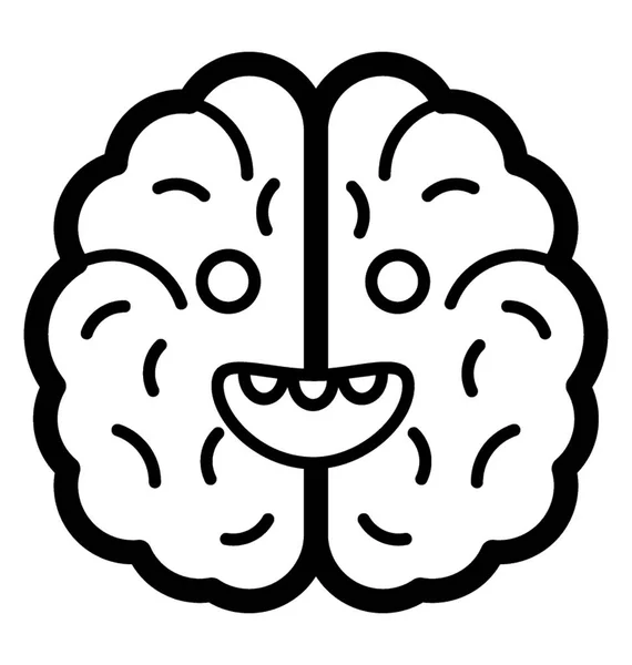 Cerveau humain Emoji — Image vectorielle